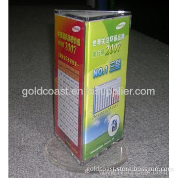 Acrylic Rotary Restaurant Menu Holders 